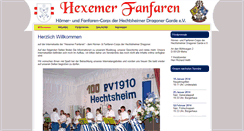 Desktop Screenshot of hexemer-fanfaren.de